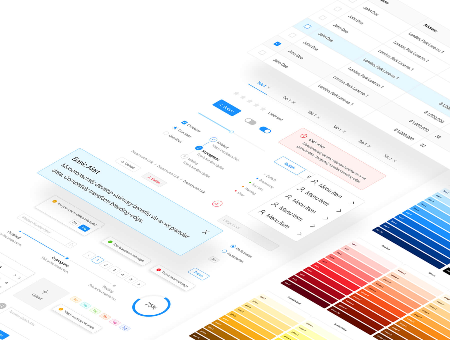 蚂蚁金服中台系统设计套件模板素材Ant Design System for Figma