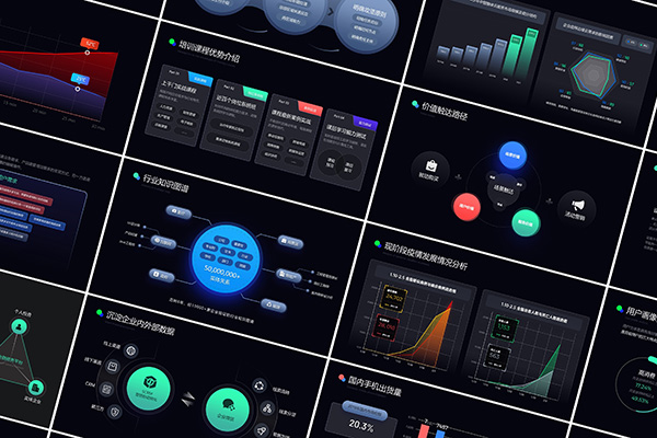 超级好看超级酷炫的PPT数据图表，让你的PPT做出别人买不起的样子